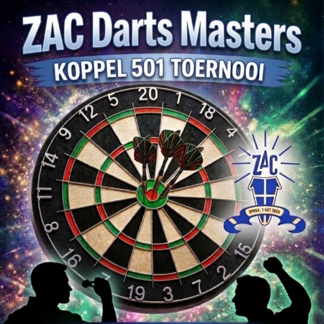 ZAC Darts Masters op vrijdag 22 mei