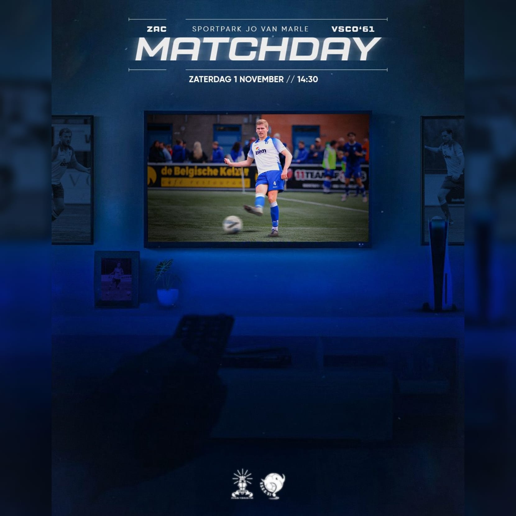 ZAC verdedigt koppositie in spannend thuisduel tegen VSCO