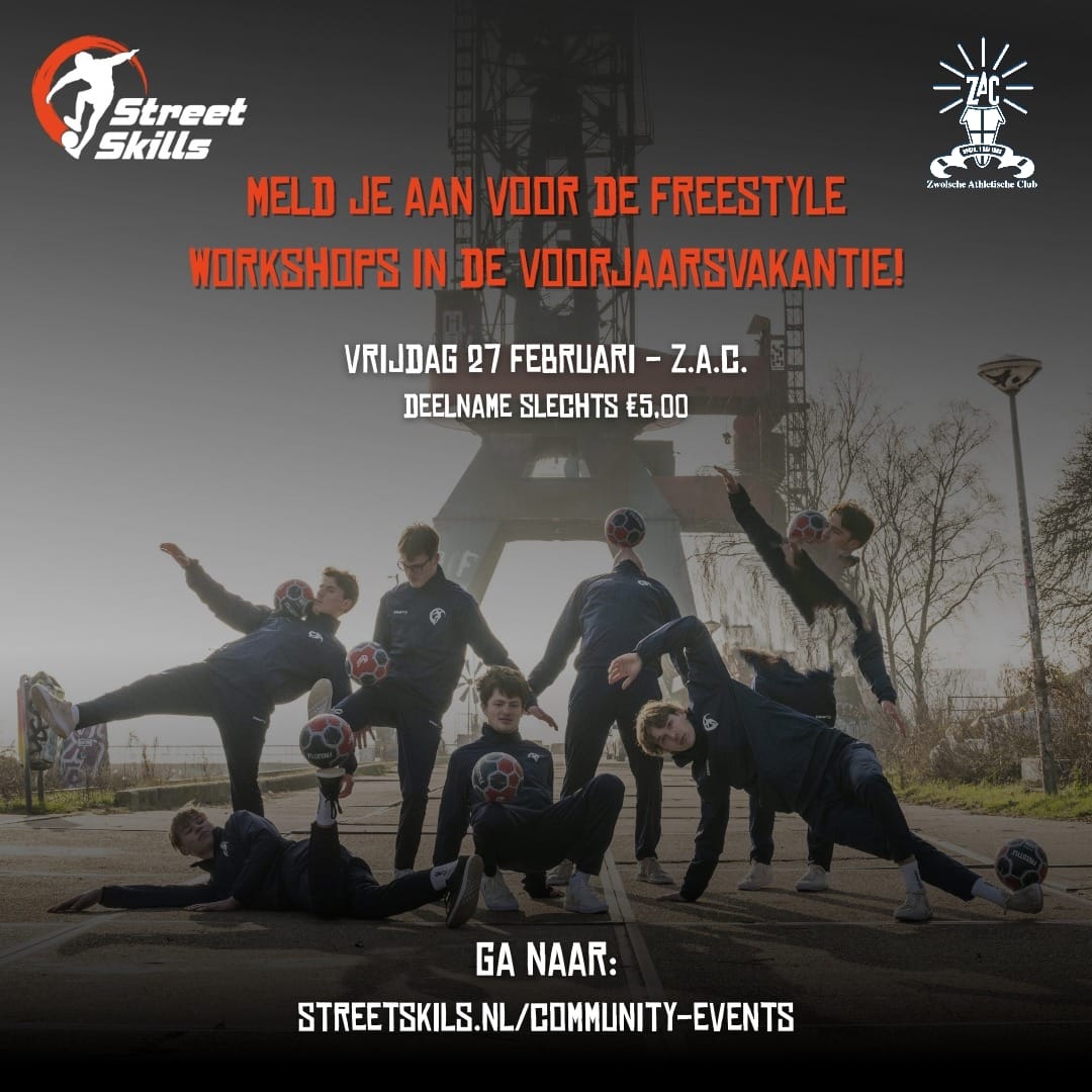 Freestyle workshop bij ZAC in de voorjaarsvakantie